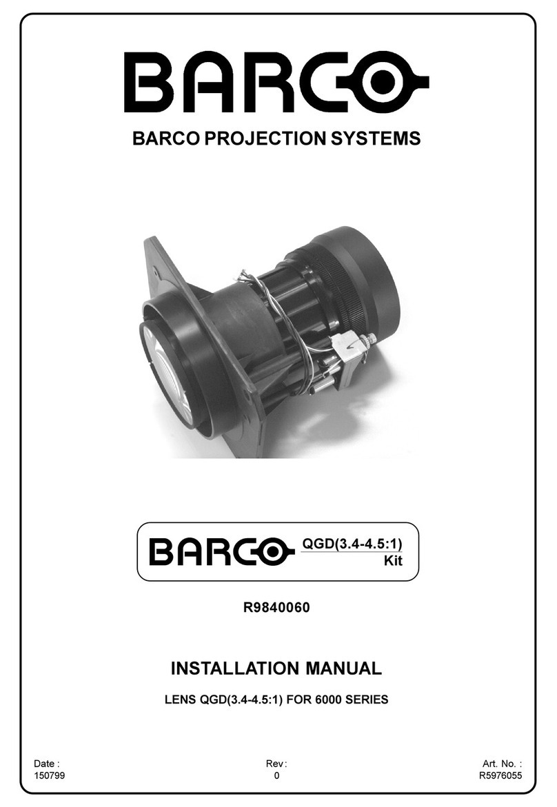 Barco R9840060 installation manual