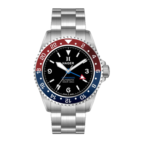 hager 75th ANNIVERSARY GMT Owner's operating manual