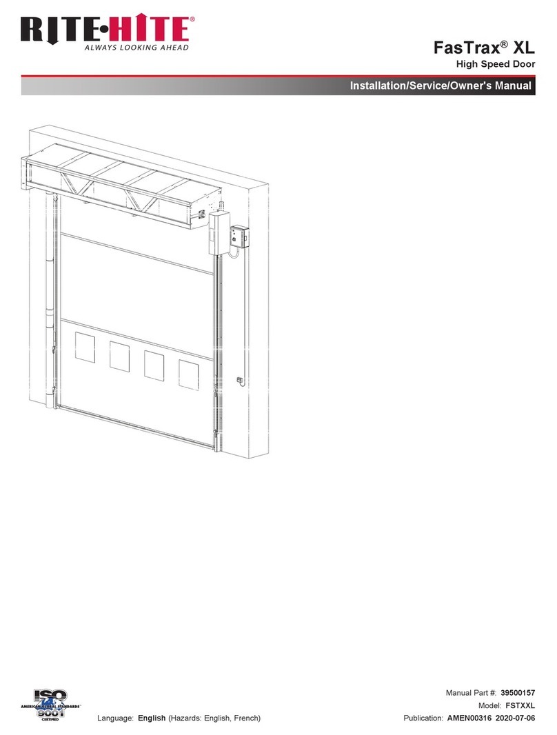 RITE-HITE FasTrax XL Installation/Service/Owner's Manual