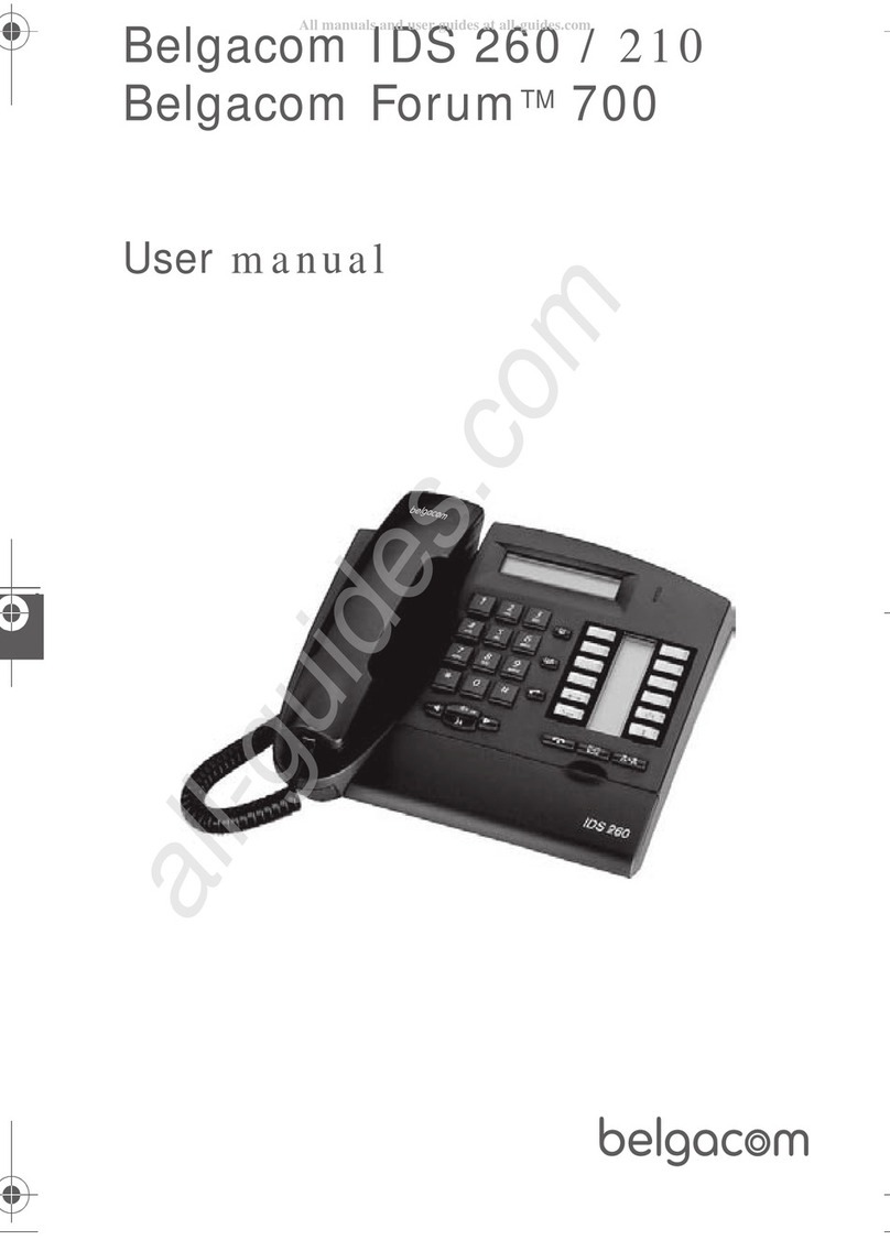 BELGACOM IDS 260 User manual