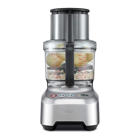 Sage the Kitchen Wizz Peel & Dice User manual
