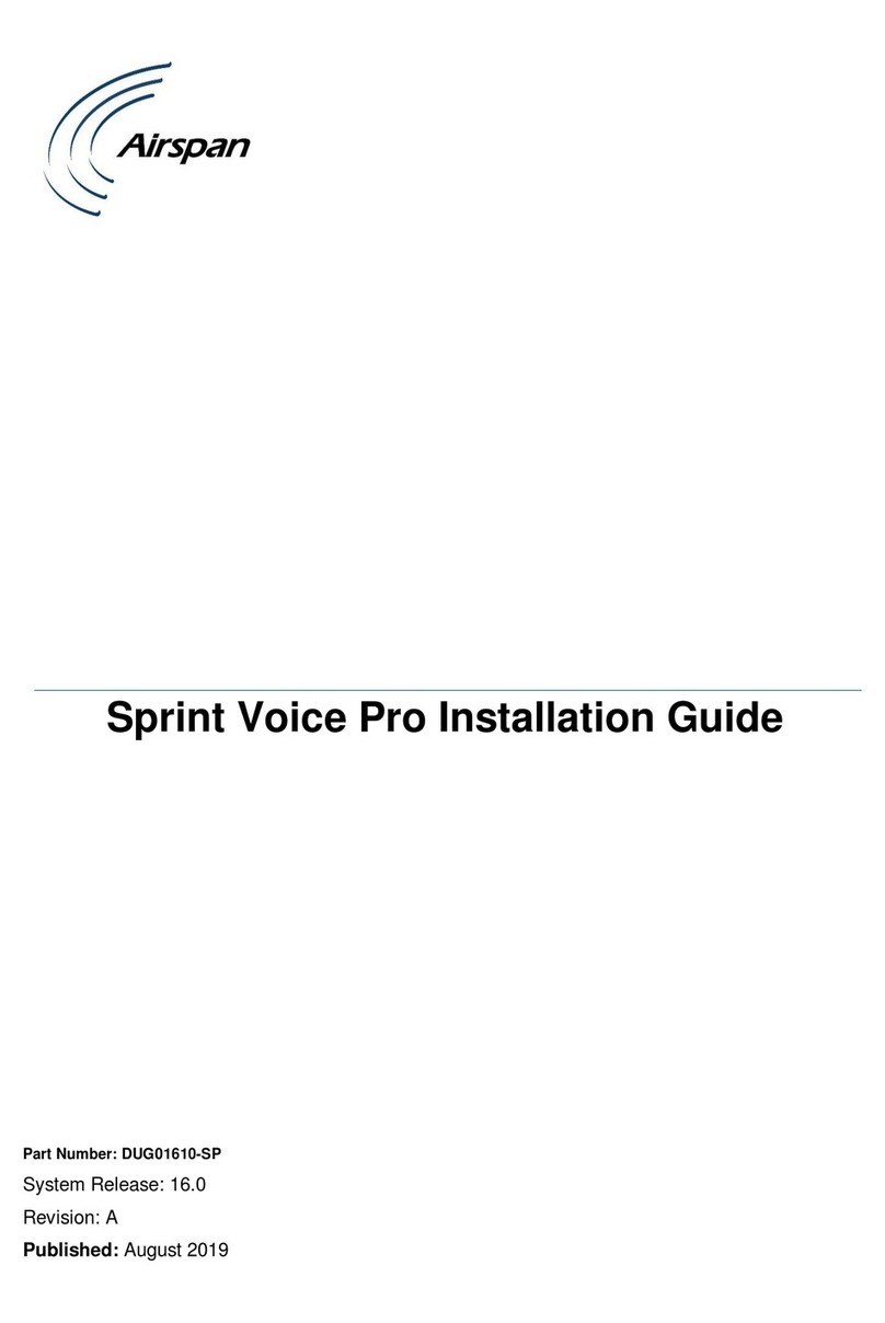 Airspan Sprint Voice Pro installation guide