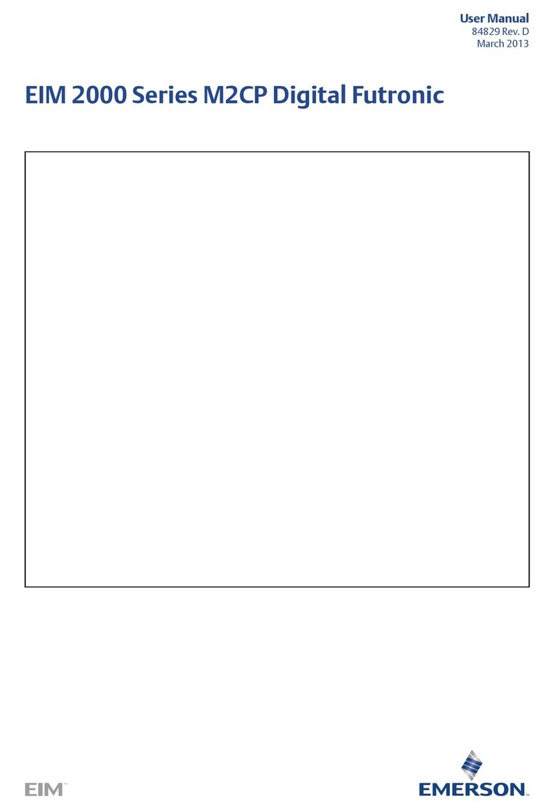 Emerson EIM 2000 Series User manual
