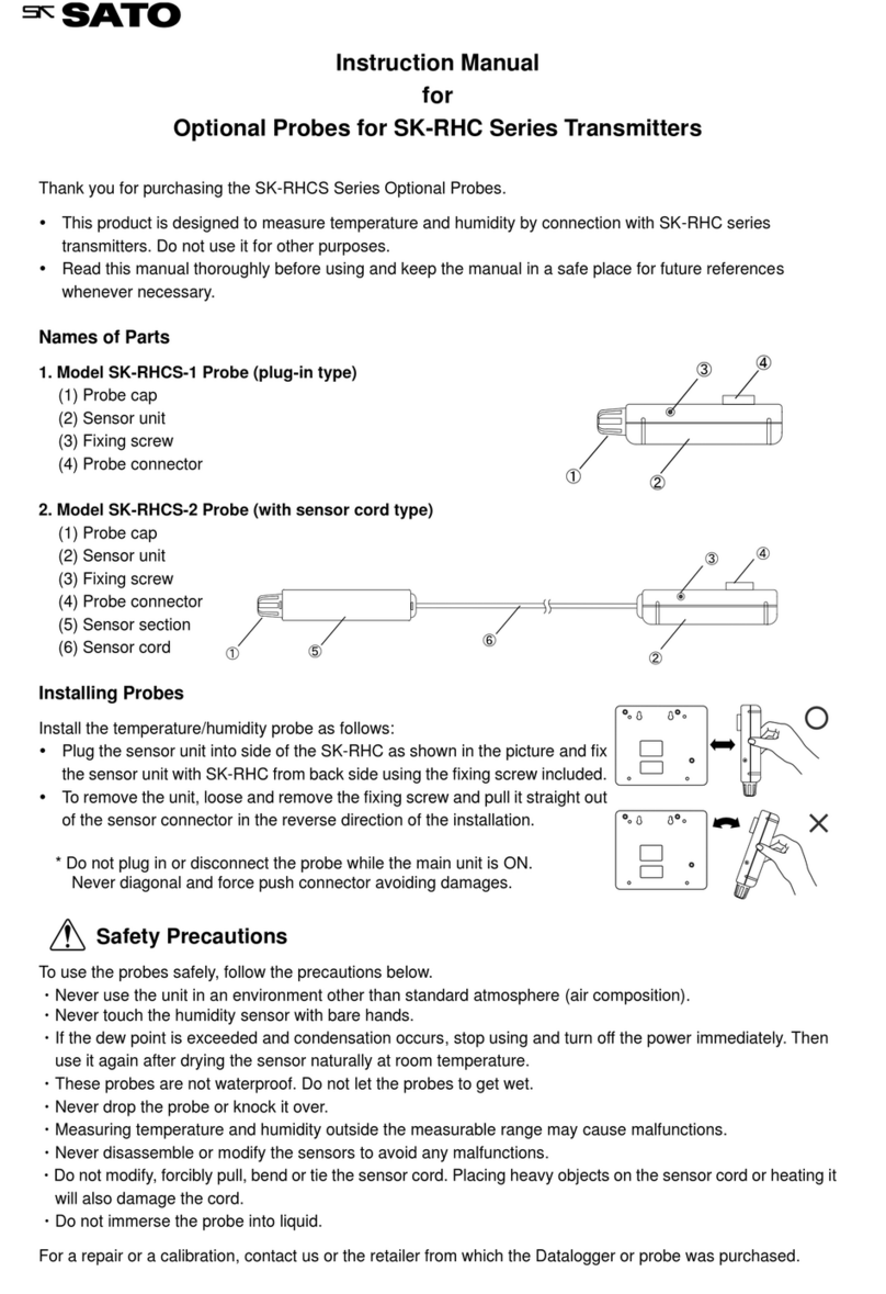 SATO KEIRYOKI SK-RHC Series User manual