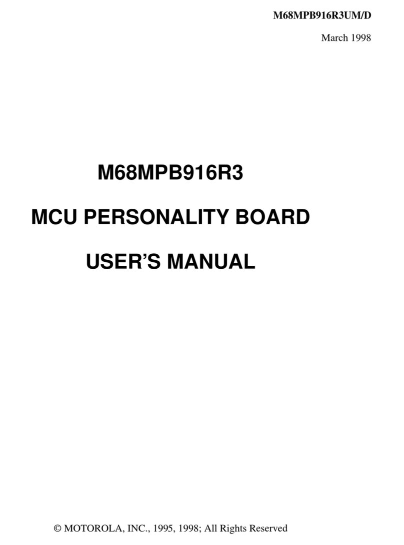 Motorola MCU M68MPB916R3 User manual