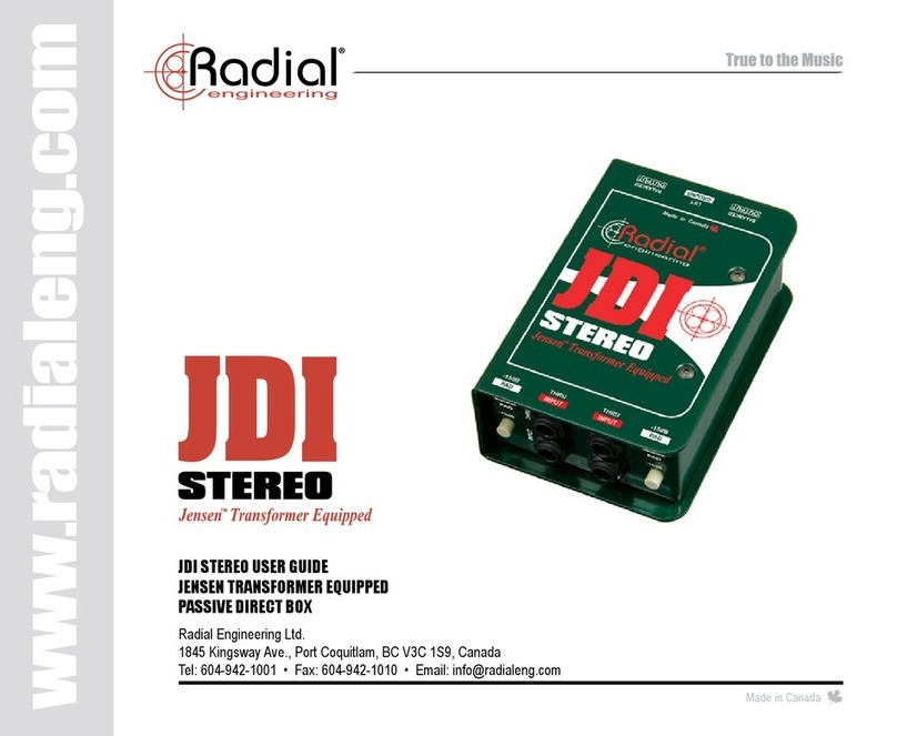 Radial Engineering JDI User manual