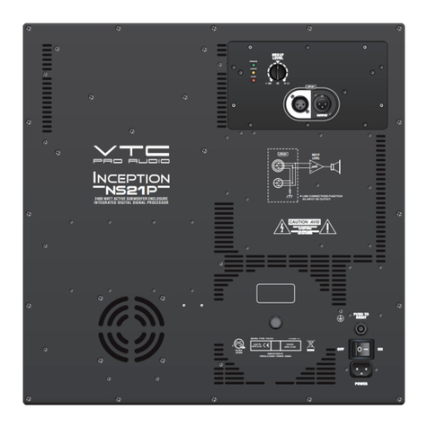 VTC Pro Audio Inception NS21P Service manual
