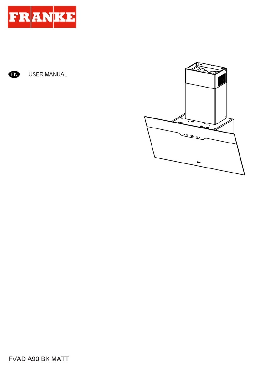 Franke FVAD A90 BK MATT User manual