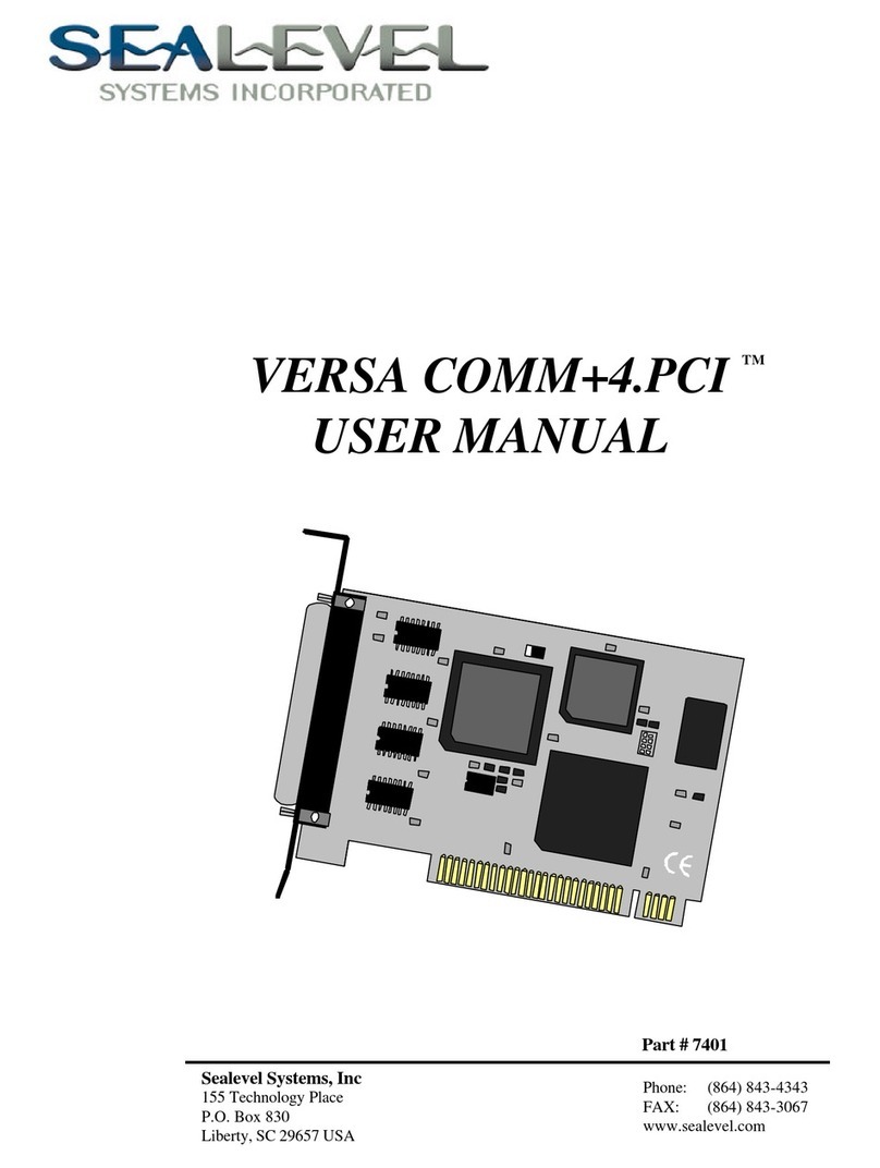 SeaLevel COMM+4.PCI User manual