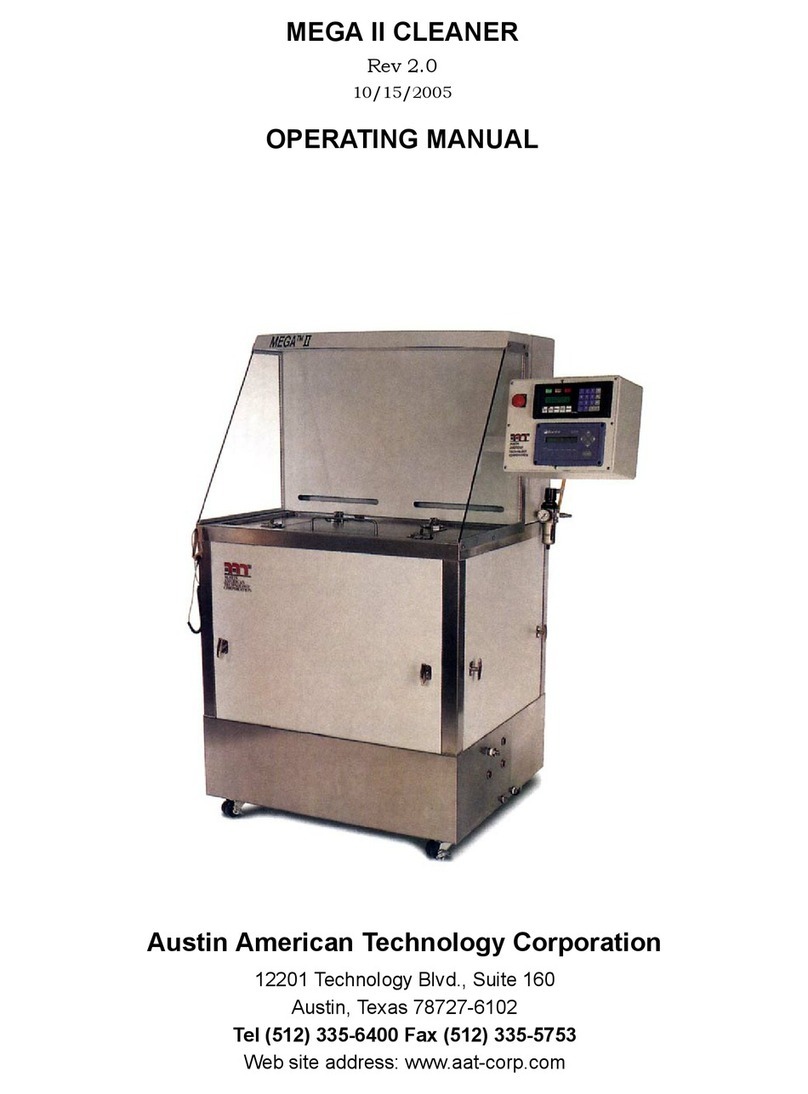 AAT MEGA II CLEANER operating manual AAT MEGA II CLEANER operating manual