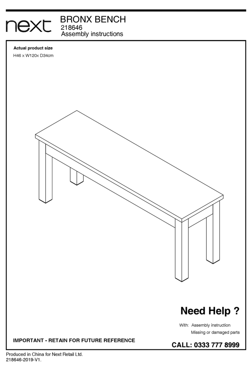 Next BRONX 218646 Assembly instructions Next BRONX 218646 Assembly instructions