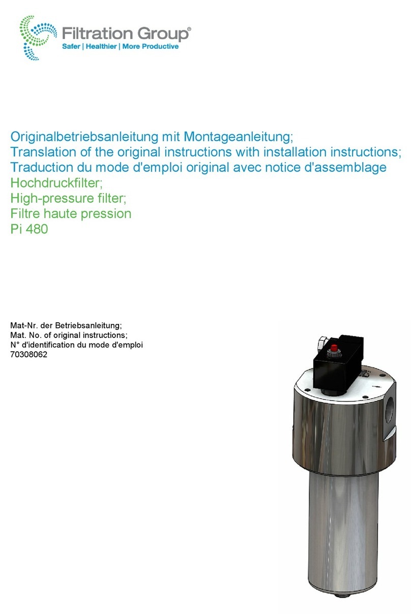 Filtration Group Pi 480 User manual