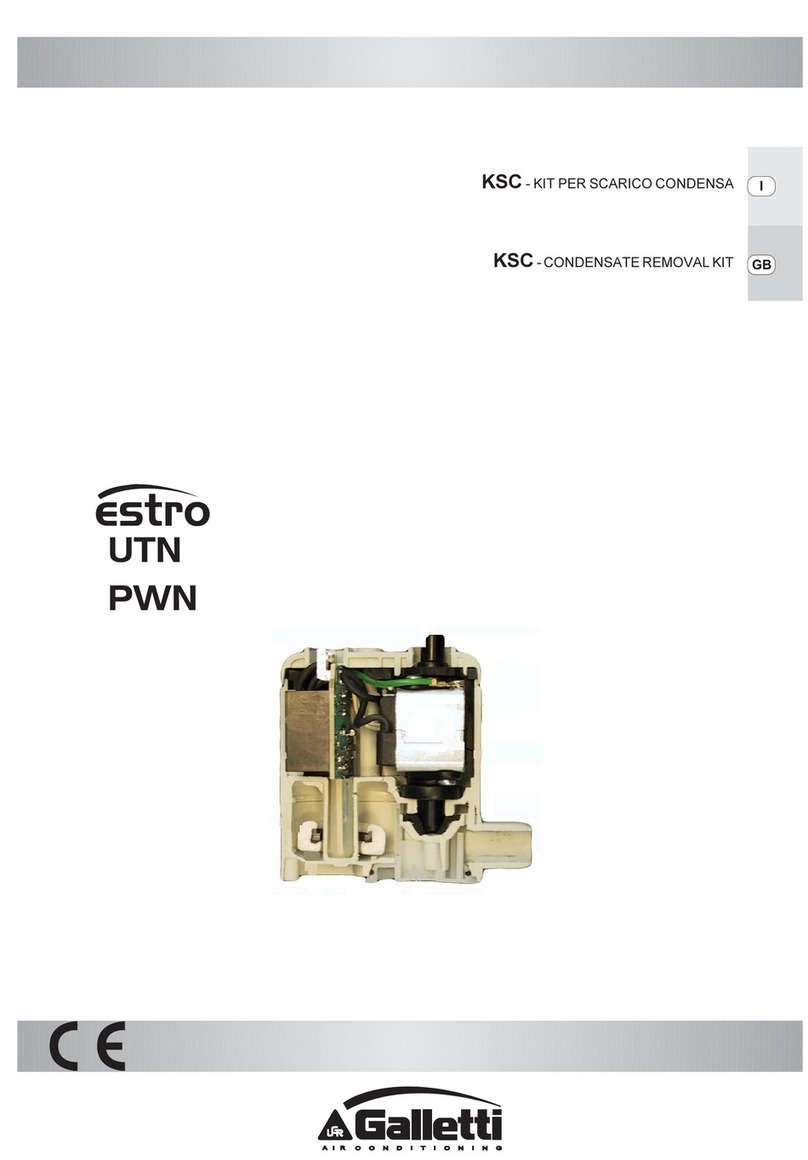 Galletti estro UTN PWN User manual