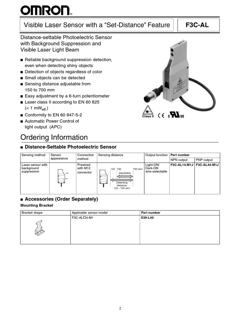 Omron F3C-AL User manual