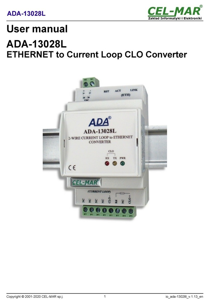 CEL-MAR ADA-13028L User manual