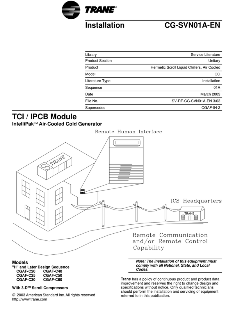 Trane CG-SVN01A-EN User manual