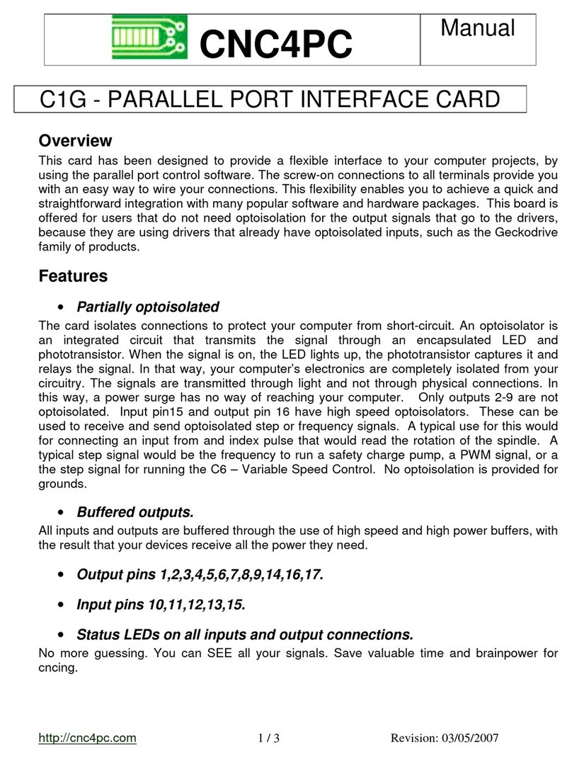 CNC4PC C1G User manual