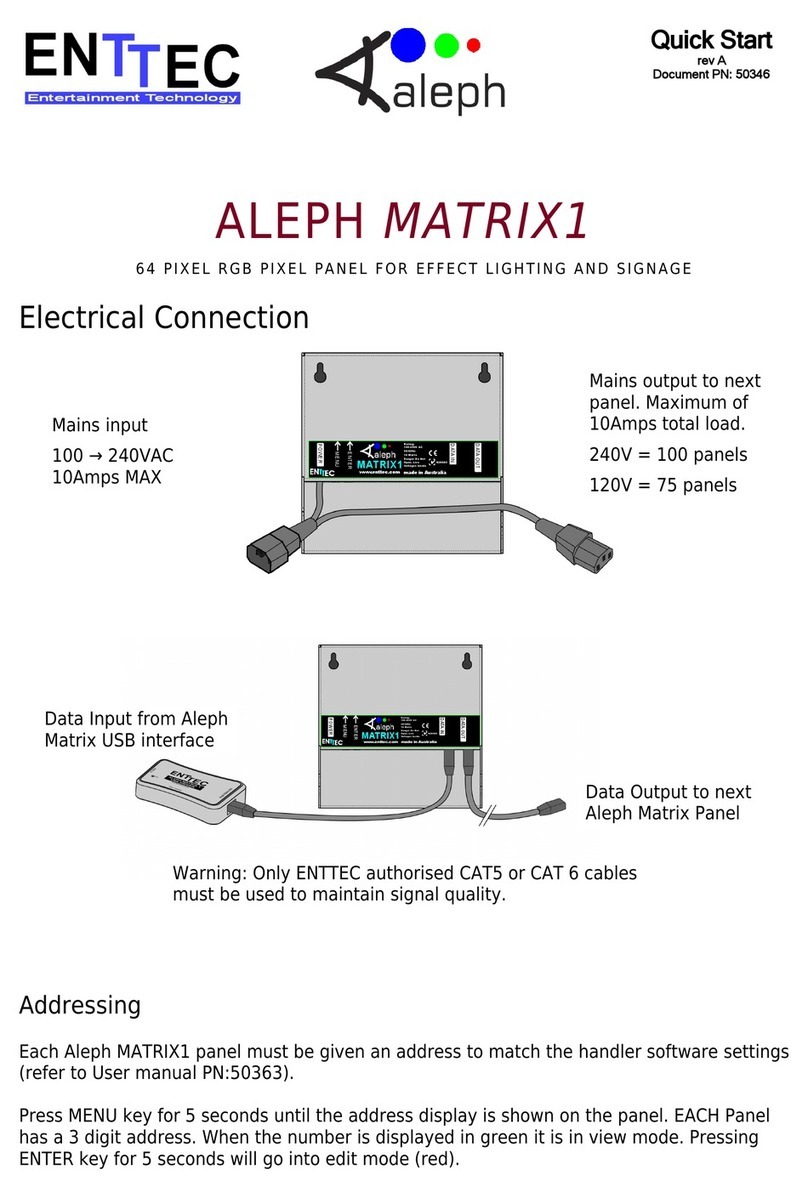 Enttec ALEPH MATRIX1 User manual