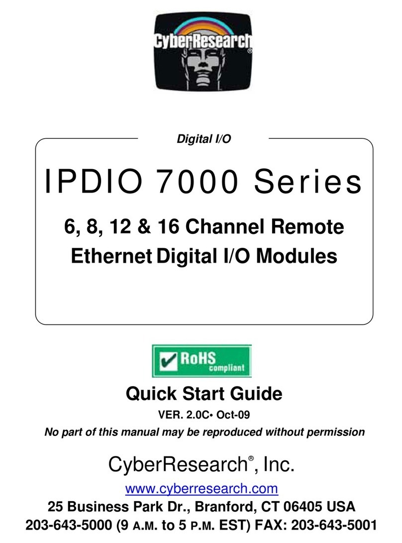 CyberResearch IPDIO 7000 Series quick start guide