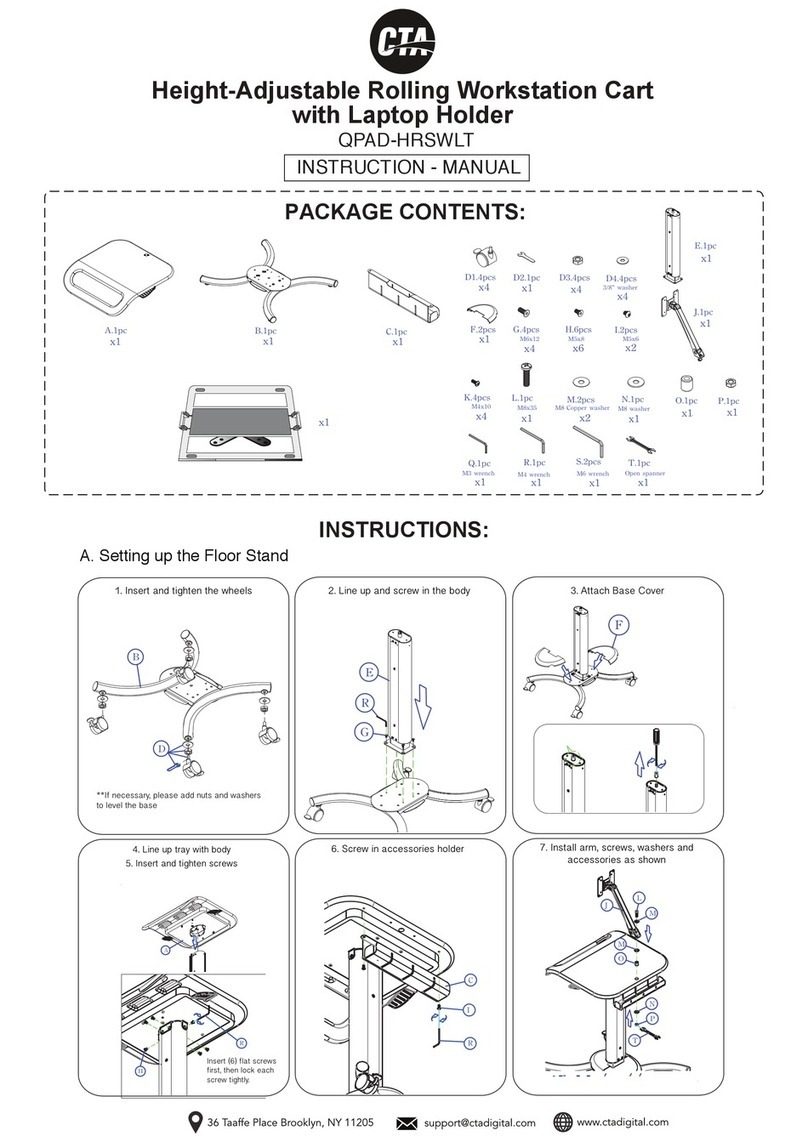CTA QPAD-HRSWLT instruction manual