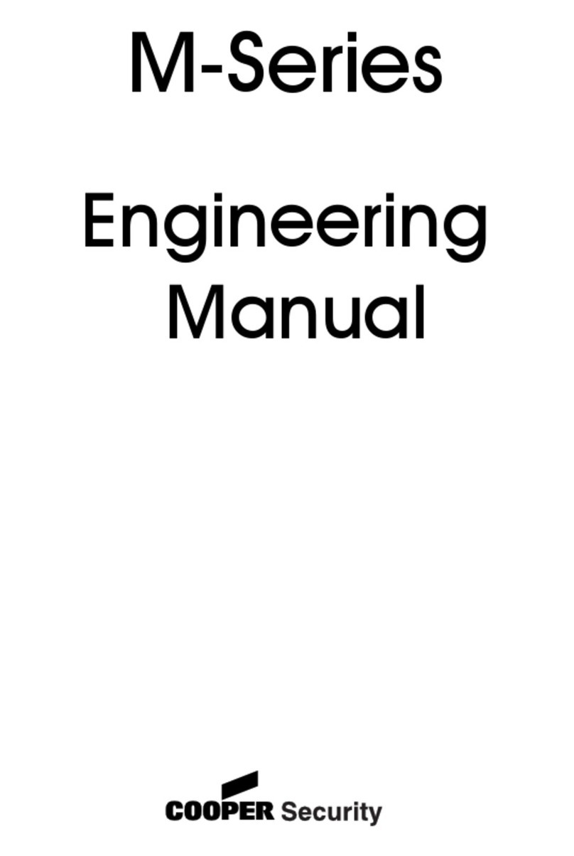 Cooper Security M-Series Installation and operation manual