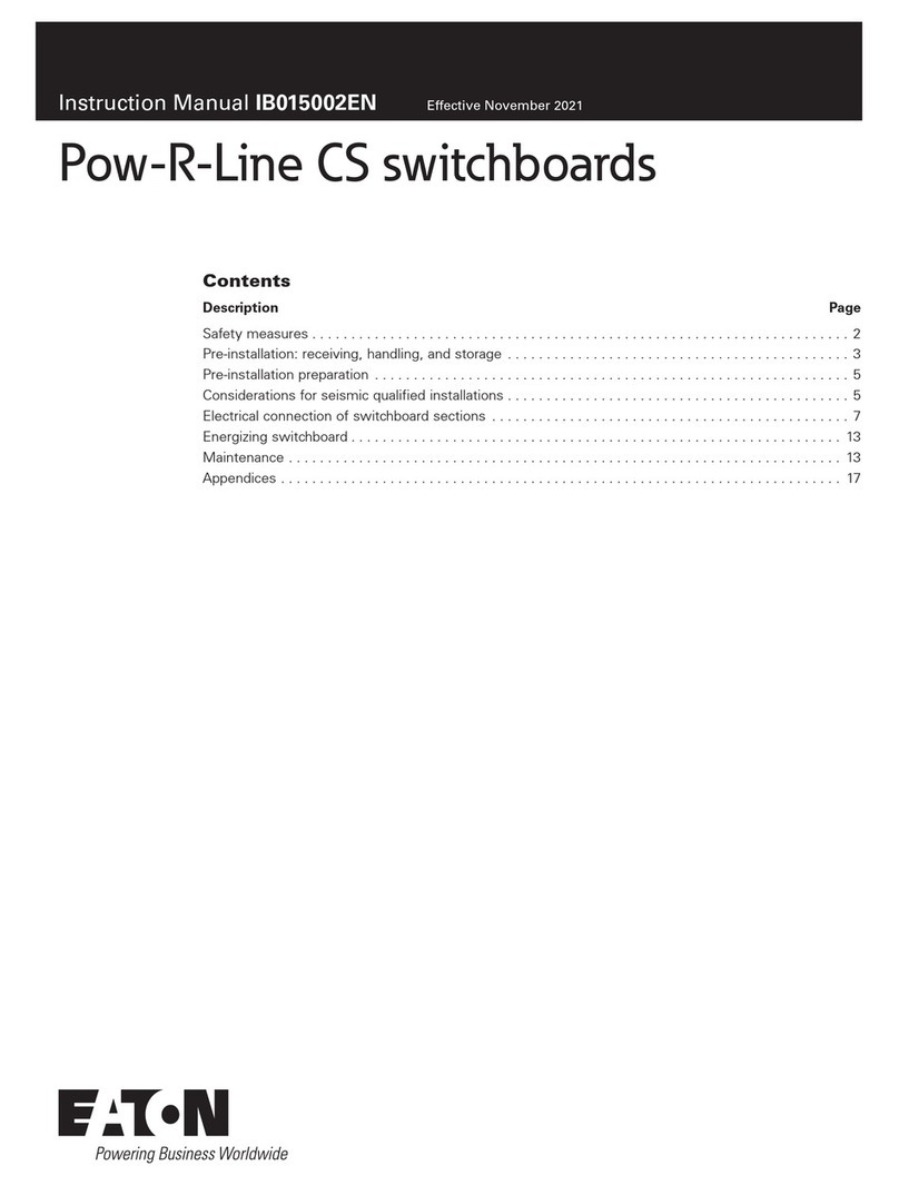 Eaton Pow-R-Line CS User manual