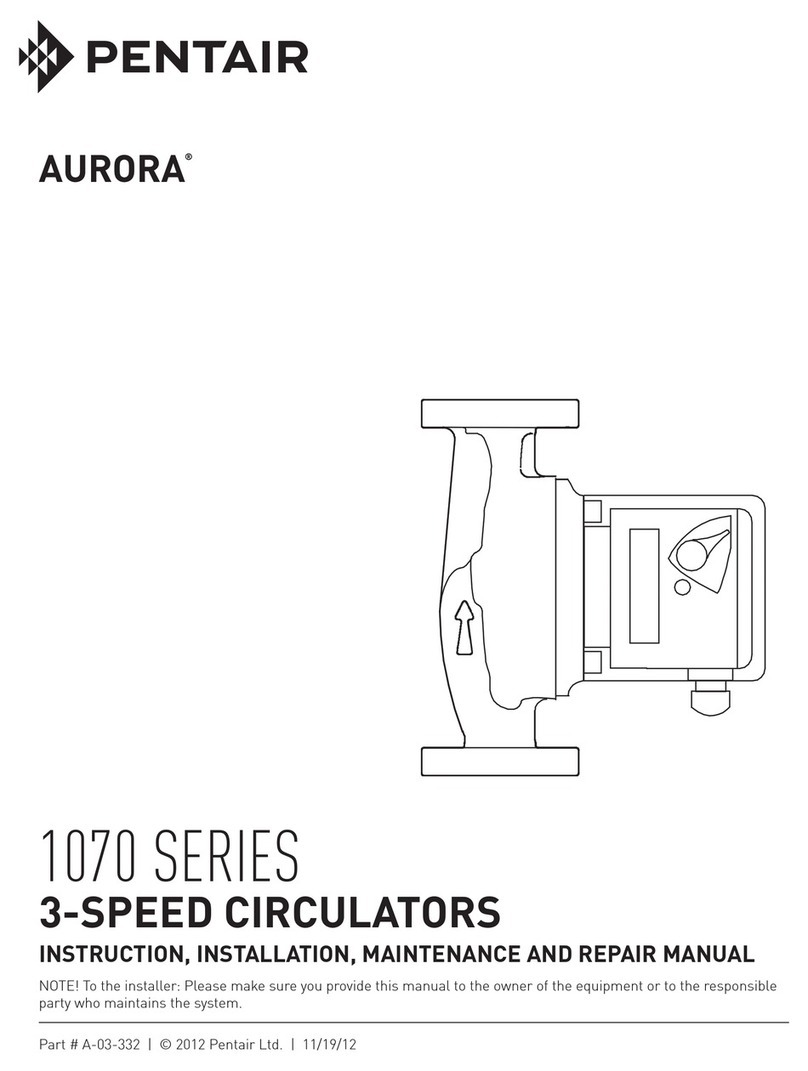 Pentair Aurora 1070 Series Operating instructions