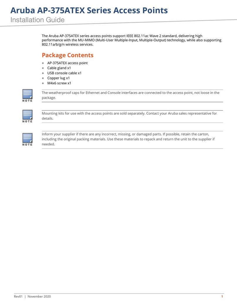 Aruba AP-375ATEX Series installation guide
