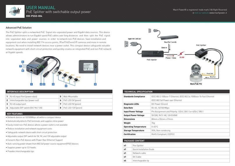 MachPower NW-PSSO-004 user manual