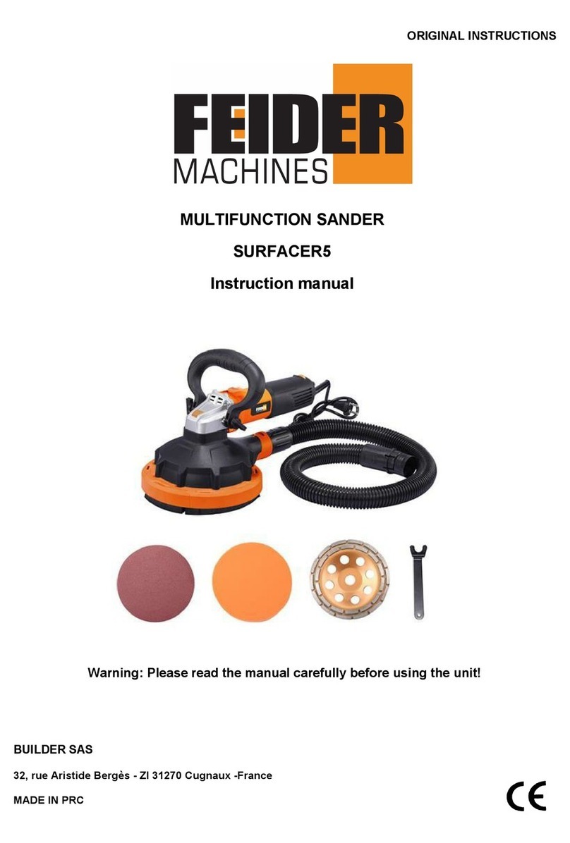 Feider Machines SURFACER5 User manual