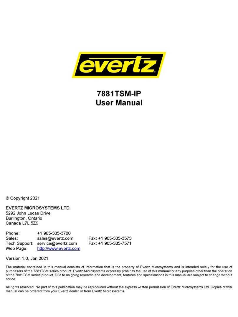 evertz 7881TSM-IP user manual
