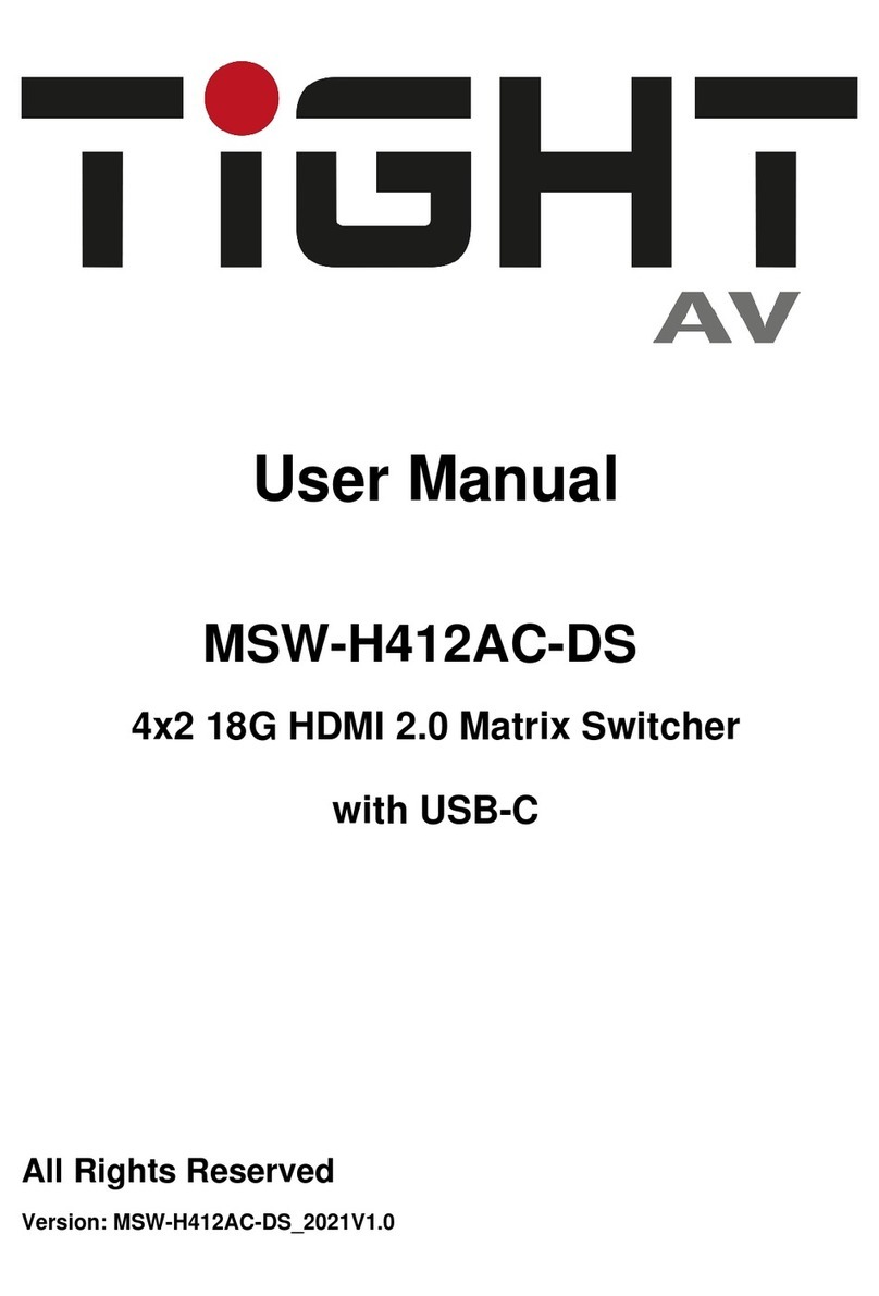 TiGHT AV MSW-H412AC-DS user manual