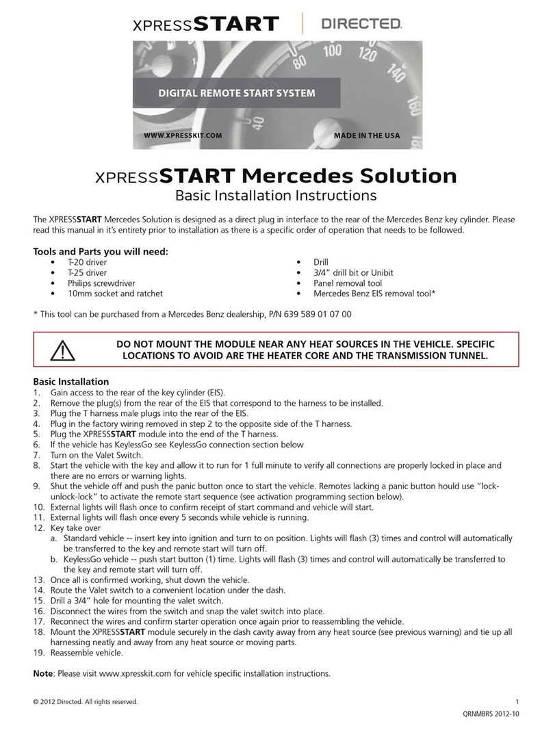 Directed XPRESSSTART ONE Installation guide Directed XPRESSSTART ONE Installation guide
