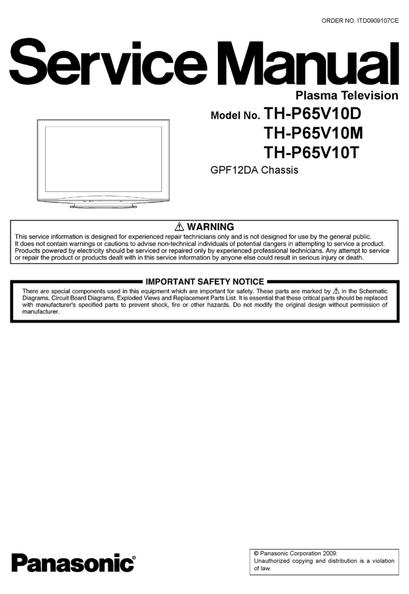 Panasonic TH-P65V10D User manual