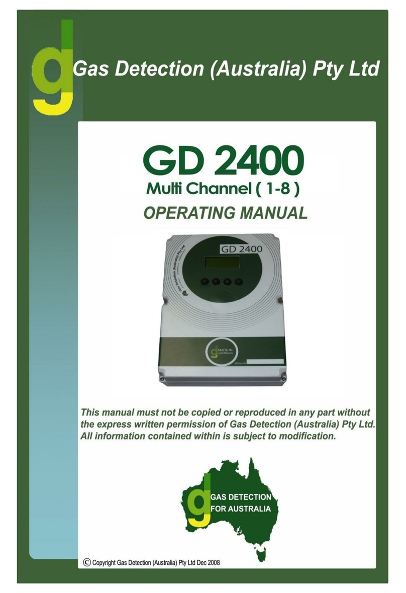 Gas Detection GD 2400 operating manual Gas Detection GD 2400 operating manual