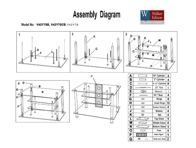 Walker Edison V42Y78B User manual Walker Edison V42Y78B User manual