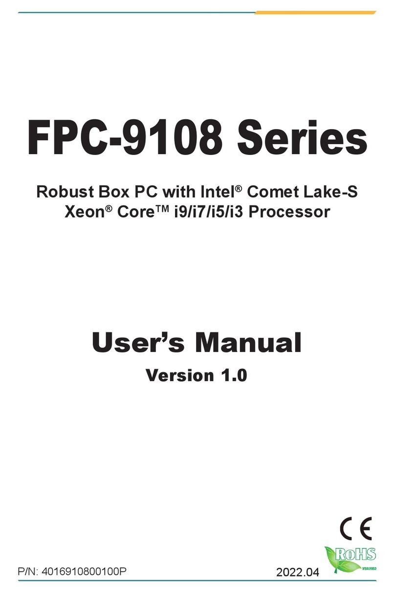 Arbor Technology FPC-9108 Series user manual Arbor Technology FPC-9108 Series user manual