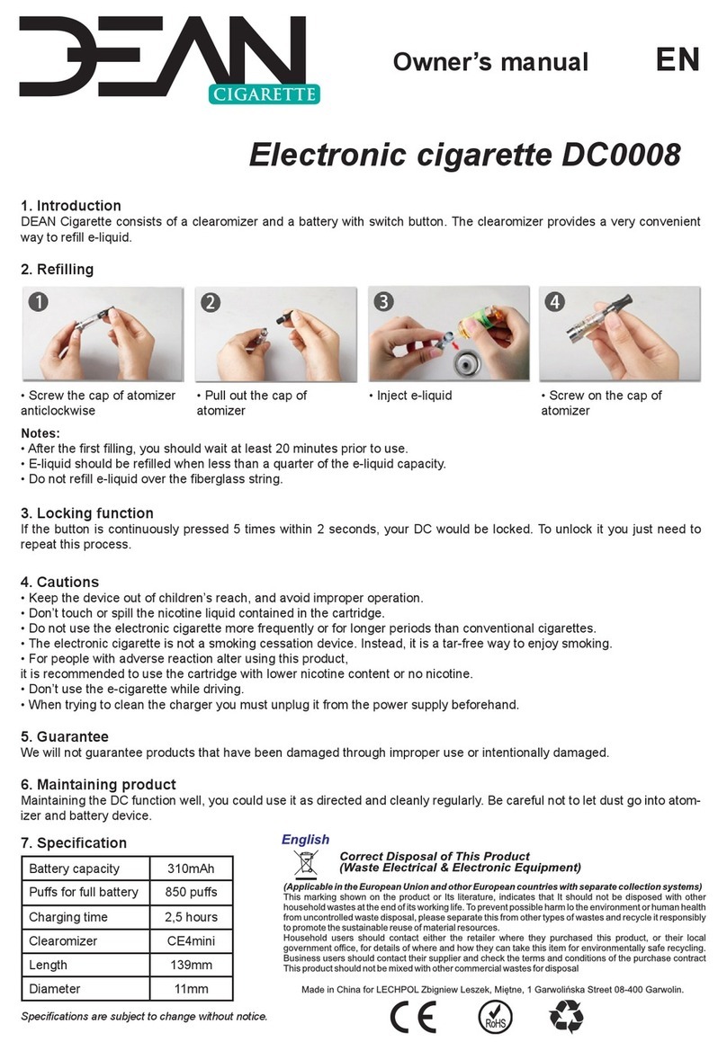 Dean DC0008 quick start guide