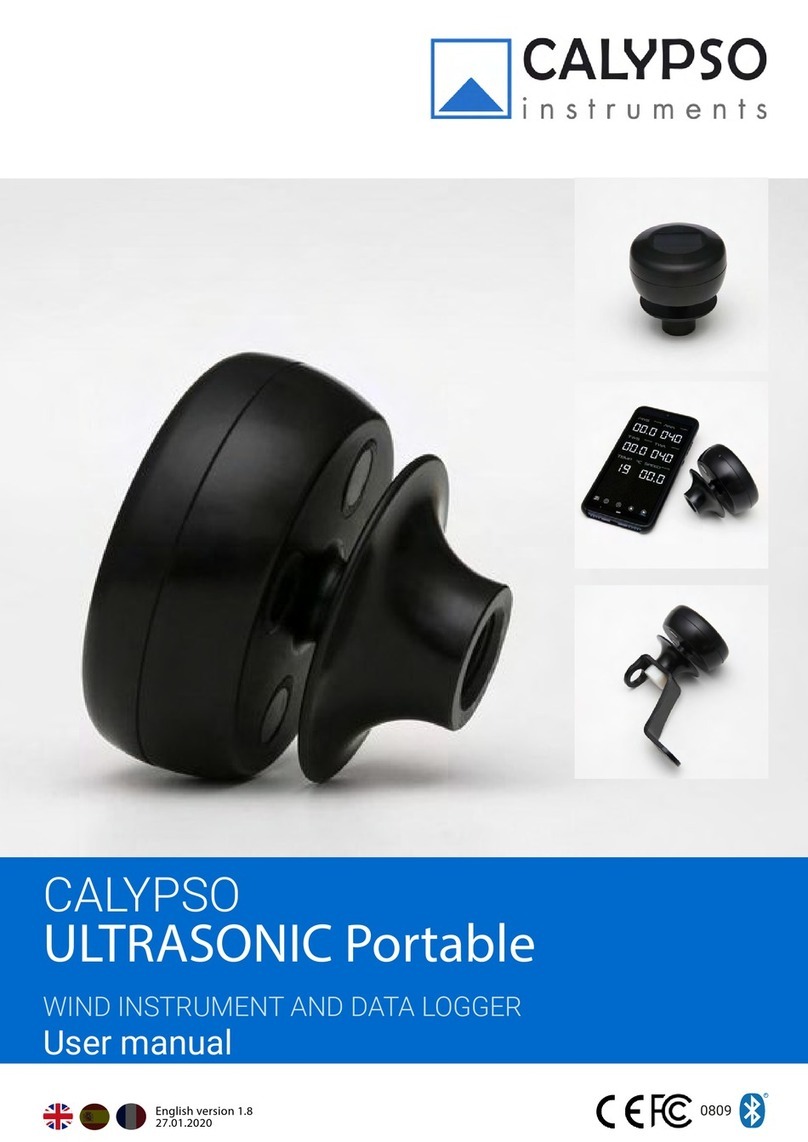 Calypso Instruments ULTRASONIC Portable User manual