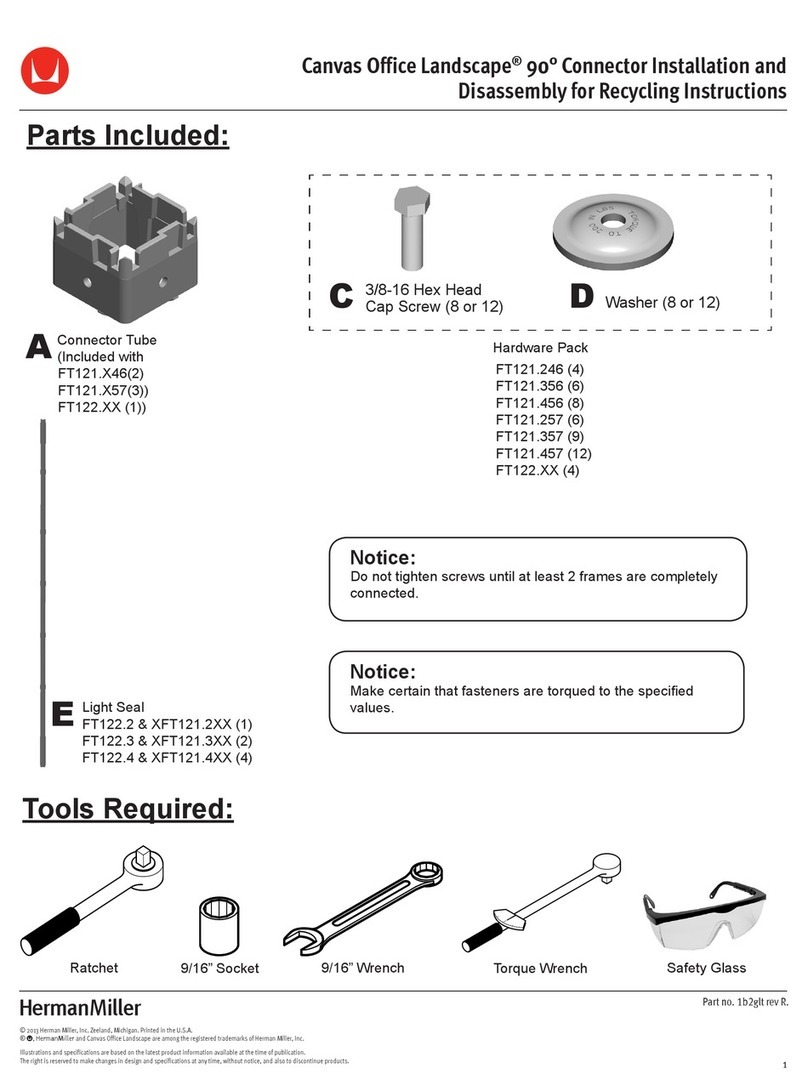 Herman Miller Canvas Office Landscape Installation and Disassembly