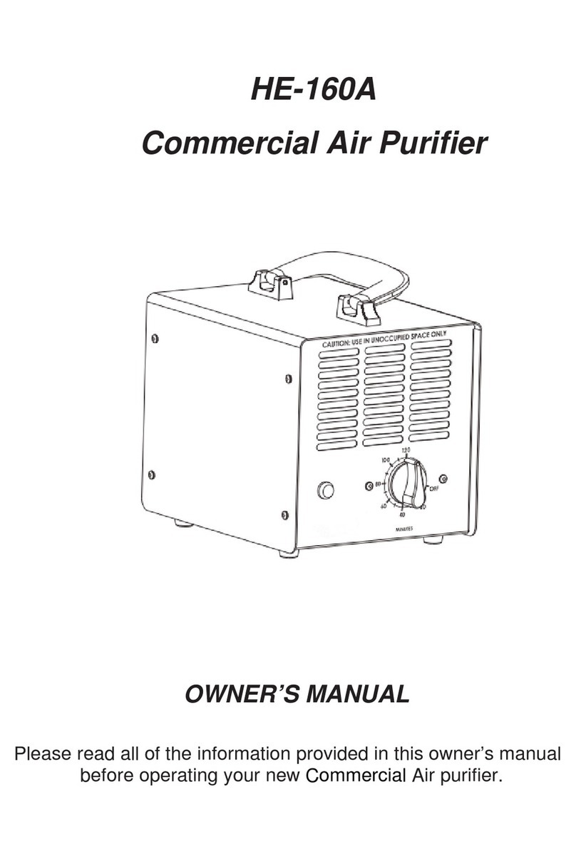ozonegenerator HE-160A owner's manual