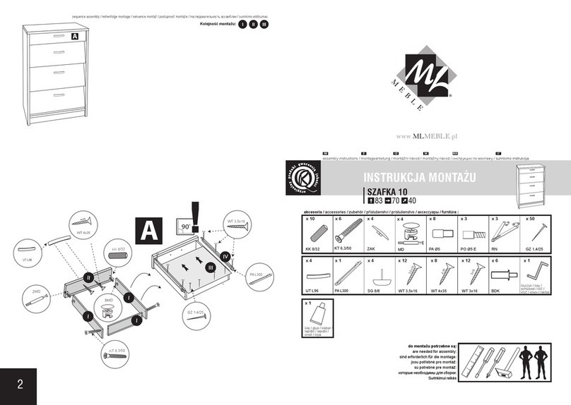 mlmeble SZAFKA 10 Assembly instructions mlmeble SZAFKA 10 Assembly instructions