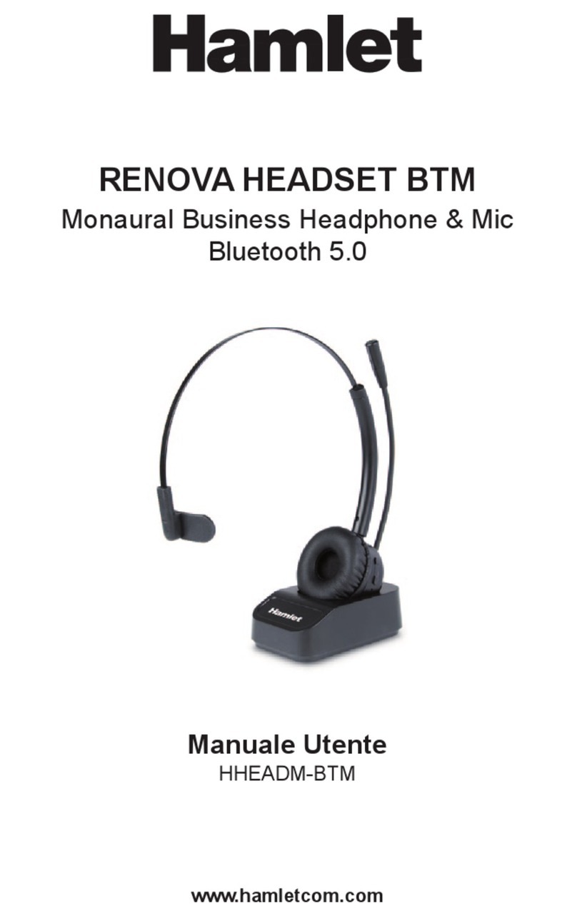 Hamlet HHEADM-BTM user manual