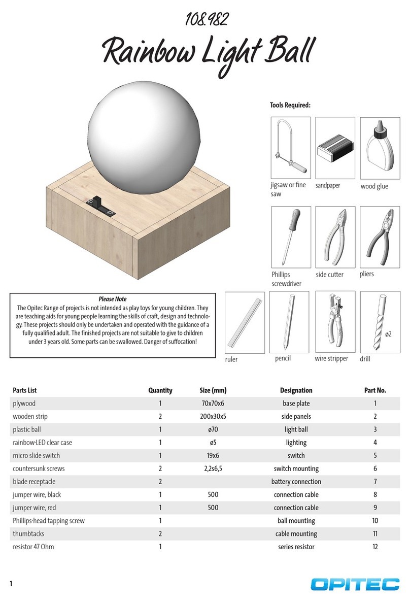 Opitec Rainbow Light Ball quick start guide