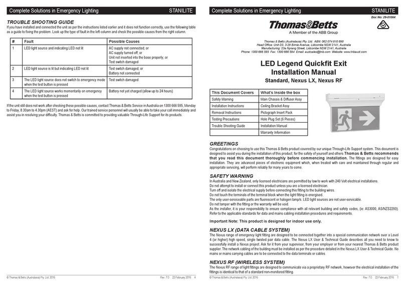ABB Thomas&Betts Standard installation manual