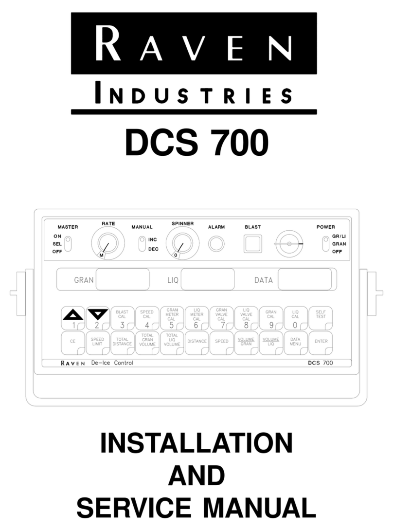 Raven DCS 700 Installation and service manual