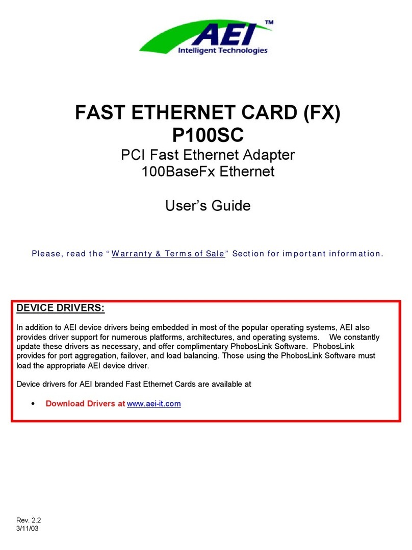 AEI Intelligent Technologies P100SC user guide