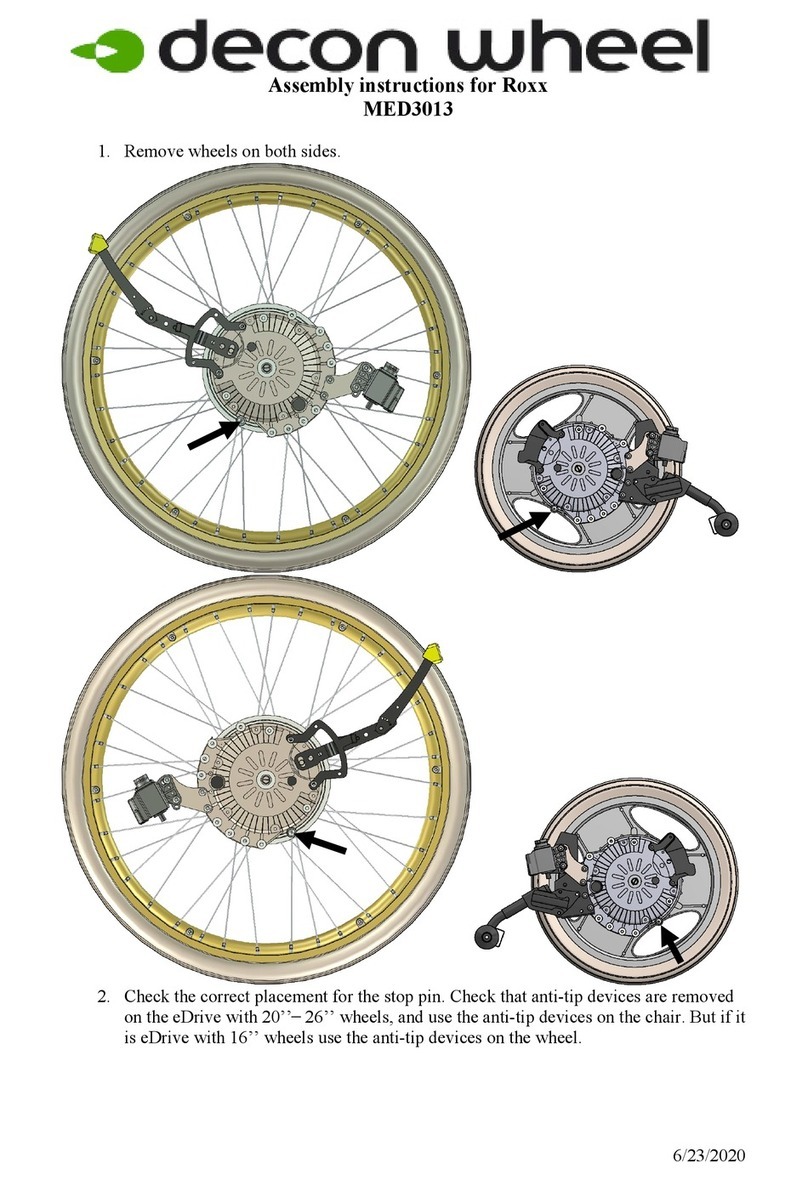 Decon wheel Roxx MED3013 User manual Decon wheel Roxx MED3013 User manual