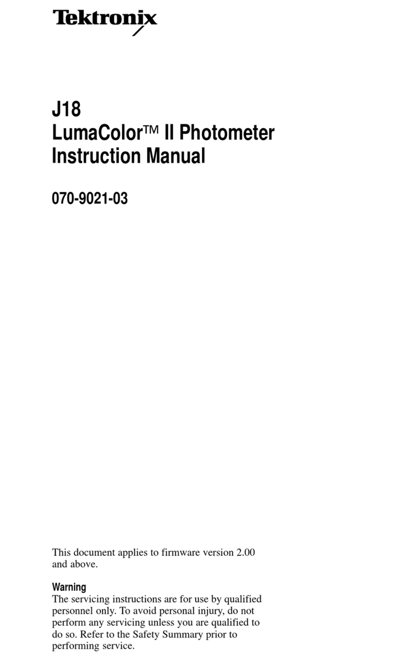 Tektronix LumaColor II J18 instruction manual
