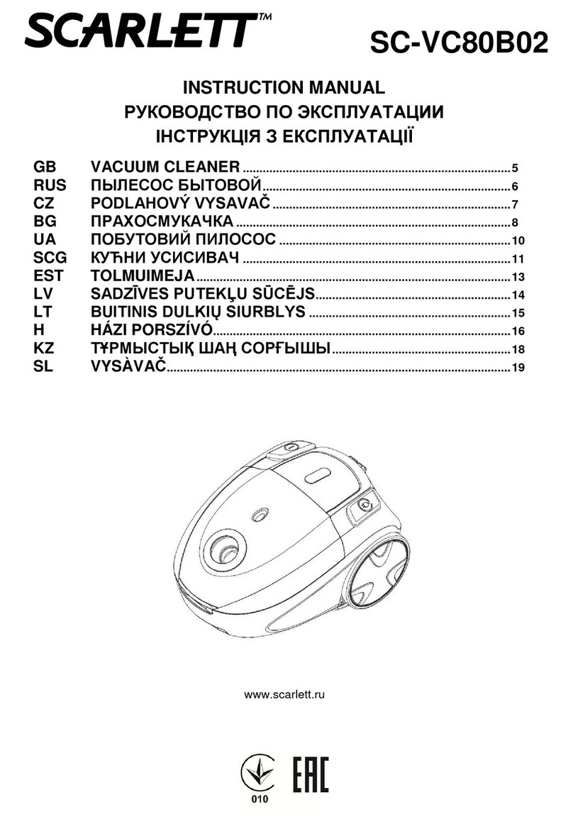 Scarlett SC-VC80B02 instruction manual Scarlett SC-VC80B02 instruction manual